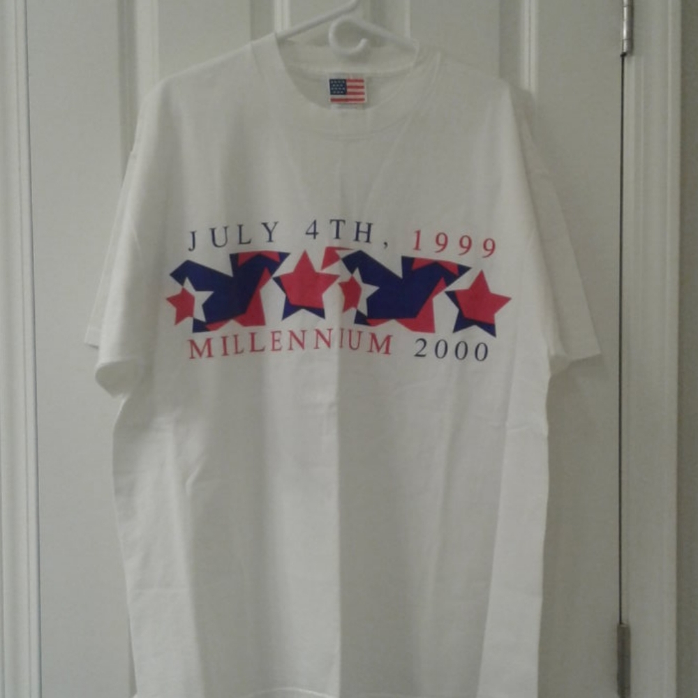Millennium 2000 White tee shirt